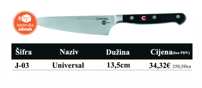 Couteau Chef Universel 13,7cm Japan Chef - Chroma France